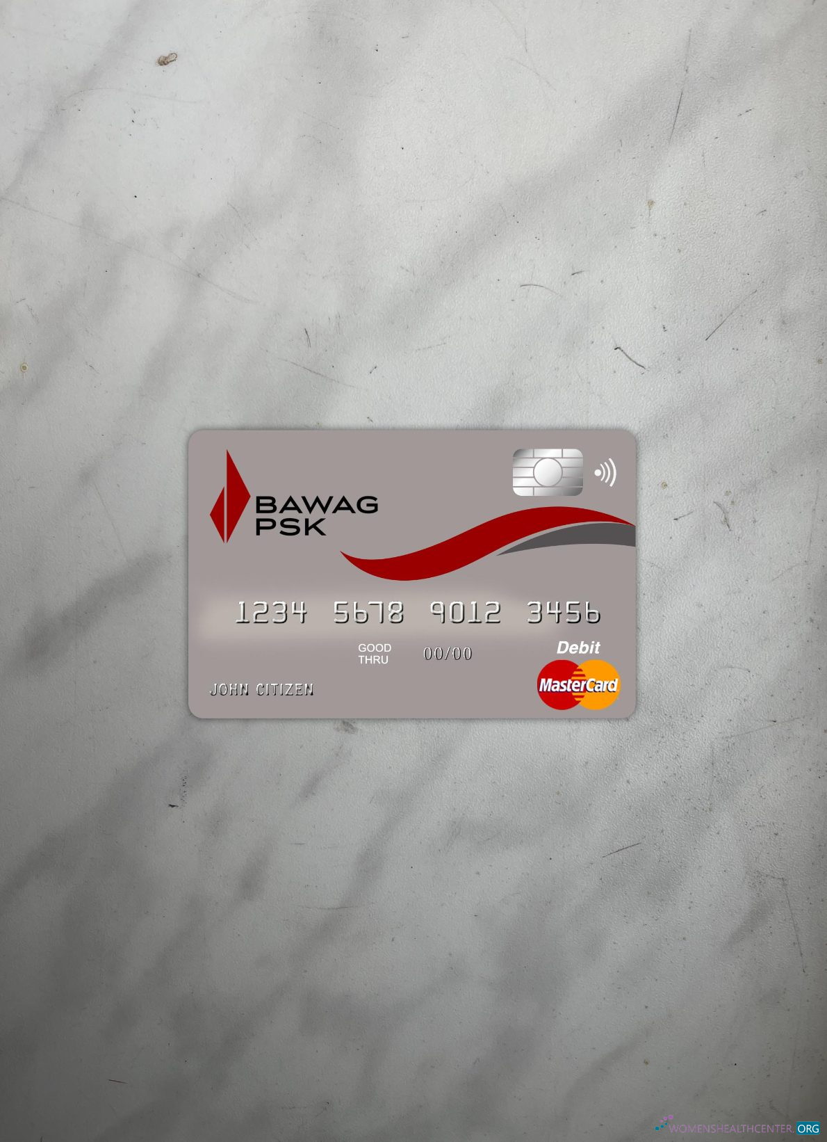 Download Austria Bawag PSK bank master card photolook front Photoshop template
